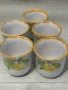 Старинни немски ръчно рисувани чаши от керамика , снимка 5