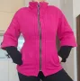 Малиново розово яке палто сако зимно сиво двоен Ръкав с подплата и подплънки българско топло стилно, снимка 1