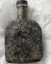 Винтидж ръчно декорирана празна бутилка , снимка 3