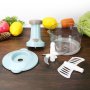 🤖 Кухненски робот-чопър с три остриета и ръчно предпазно заключване, снимка 3