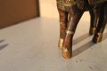 Арабски дървен кон с месингова украса, снимка 6