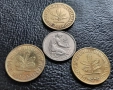 Стара монета 50 пфенига 1969 г. и 10 пфенига 1950 , 1979 и 1980 г.- Германия - топ цена !, снимка 2