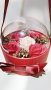 Луксозна подаръчна кутия с вечни ароматни сапунени рози роза кошница букет , снимка 5