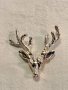 сребърна брошка елен , снимка 8