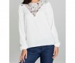 Дамска блуза в цвят екрю марка Figl , снимка 1 - Блузи с дълъг ръкав и пуловери - 32398016
