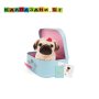 STUDO PETS Плюшено куче Мопс с куфарче и паспорт, Снугъл 23см 6203, снимка 1 - Плюшени играчки - 42936914