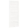 vidaXL Плъзгаща се врата бяла 80x1,8x204,5 см масивно борово дърво(SKU:824614