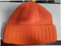 зимна оранжева шапка-плетена, снимка 1