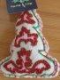 Автентична текстилна коледна играчка от филц с казахски национални мотиви, снимка 3