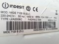 Продавам преден панел с платка за пералня със сушилня Indesit IWDE 7105 B, снимка 4