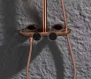 Интелигентна душ система Rose Gold с термостат и LED дисплей D47, снимка 4