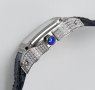 Мъжки часовник Cartier Santos 100 Stainless Steel - Diamond Afterset с автоматичен механизъм, снимка 5