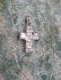 Сребърен кръст с камъни, снимка 2