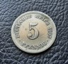 Стара монета 5 пфенига 1907 г.буква F-Германия-рядка,хит цена !, снимка 11