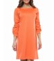 Оранжева рокля с дълги ръкави Alberto Zotti - M, снимка 2