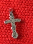 Старо сребърно кръстче 50860, снимка 4