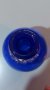 Синя стъклена ваза, снимка 3