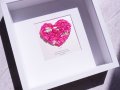 Рамка розов седеф, Подарък за първа годишнина, Подарък за кръщене, Подарък за 1 рожден ден, снимка 7