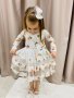 Нежна флорална рокля , снимка 1 - Детски рокли и поли - 39829640