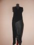Дълга черна асиметрична рокля  Lefon, снимка 7
