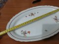 Стар български порцелан плато елипса, снимка 4