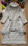 Памучна кремава рокля, снимка 1 - Рокли - 43412056
