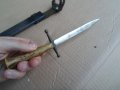 Рядък старинен,винтидж нож,щик.кортик,рогова дръжка,с кания, снимка 8