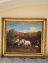 Страхотна майсторска антикварна авторска картина масло върху платно , снимка 2