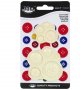 копче копчета 2 размера пластмасови форми форма резец печат за фондан тесто декор мъфини торта, снимка 1 - Форми - 37942639
