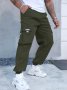 Мъжки ежедневни карго панталони в уличен стил с голям размер, 3цвята, снимка 6