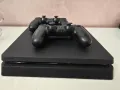 PS4 Slim Playstation 4 конзола Плейстейшън 4 Слим с 2 джойстика почти нов, снимка 1