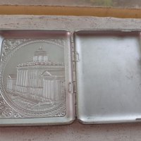 Стара руска съветска табакера маркировка дебело посребрена, снимка 4 - Антикварни и старинни предмети - 36926782