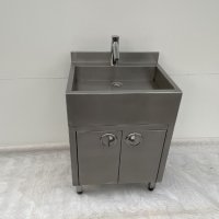 Шкаф с мивка неръждаема стомана + смесител, снимка 2 - Обзавеждане на кухня - 43879938