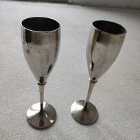 Посребрена чаша от Чехия , снимка 1 - Антикварни и старинни предмети - 43426885