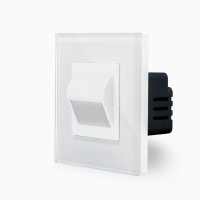 LED лампа за стълбище, комплект с кристална рамка "LUX-ON" БЯЛ, ЧЕРЕН, снимка 2 - Ключове, контакти, щепсели - 40505365