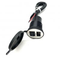 Букса USB Гнездо за зарядно за телефон за мотор, снимка 2 - Аксесоари и консумативи - 35591416