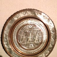 Стари чинии за стена,медна Египетска  авторска изработка, снимка 1 - Антикварни и старинни предмети - 43598841