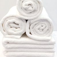 Хавлиена кърпа бяла 250 гр, 73 х 43 см / 1214, снимка 5 - Хавлиени кърпи - 43669600