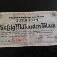 Банкнота - Германия - 50 000 000 000 марки | 1923г., снимка 2 - Нумизматика и бонистика - 33273463