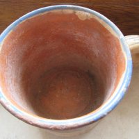 Стара Троянска керамика -чаша , подписана, снимка 4 - Антикварни и старинни предмети - 28182264
