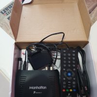 Manhattan  Freeview HD Box, черен-пълен комплект отворен е само за преглед, снимка 2 - Приемници и антени - 40742270