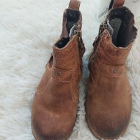Естествена кожа детски обувки TIMBERLAND,  розови ботуши с пух , снимка 5 - Детски боти и ботуши - 39842098