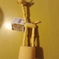 Дървена играчка жираф подвижна , снимка 2 - Други - 40339627