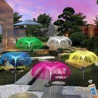 LED соларно градинско осветление цветен фонтан, снимка 7 - Градински мебели, декорация  - 36601750