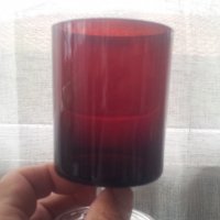 Червени, прозрачни чаши, прозрачно бяло столче за алкохол 6 бр, снимка 9 - Чаши - 38726340
