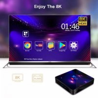 УНИКАЛЕН СМАРТ ТВ БОКС K10 Android tv ultra 8K tv box Bluetooth, снимка 4 - Приемници и антени - 37470312