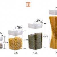 Комплект от 7 бр. херметични контейнери за кухня, снимка 3 - Кутии за храна - 36394644