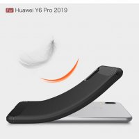 Huawei Y6 Pro 2019 - Удароустойчив Кейс Гръб CARBON, снимка 8 - Калъфи, кейсове - 32643605