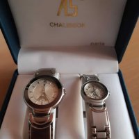 Комплект мъжки и дамски часовник с Айфеловата кула, А5 Chalisson Paris, снимка 1 - Други - 38042478