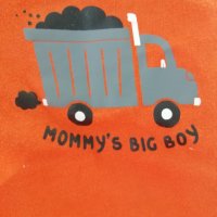 Ново! Mommy's Big Boy-Бебешко боди - 100% памук, снимка 5 - Бодита за бебе - 23904062